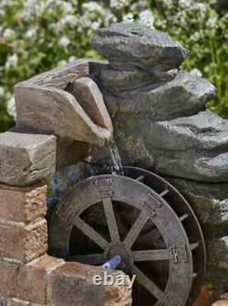 Smart Garden Heywood Mill Water Feature Outdoor Garden Water Solar Fountain