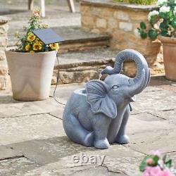 Smart Garden Jumbo Showers Solar Powered Water Feature Elephant Water Fountain