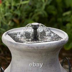 Smart Garden Milk Churn Solar Fountain Outdoor Garden Water Feature