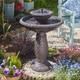 Smart Garden Solar Versailles 2 Tier Garden Water Feature Fountain Bird Bath