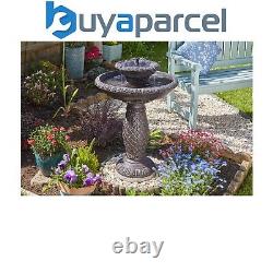 Smart Garden Solar Versailles 2 Tier Garden Water Feature Fountain Bird Bath