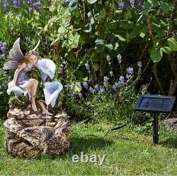 Smart Solar Liliana Fairy Cascade Garden Water Feature Fountain FAST DELIVERY