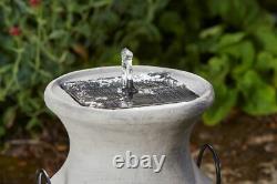 Smart Solar Milk Churn Solar Powered Fountain Garden Water Feature 1170527