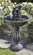 Smart Solar Tipping Pail Garden Water Feature Fountain Bird Bath Fast Delivery