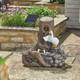 Solar & Battery Hybrid Power Feather Falls Duck Outdoor Water Fountain Feature