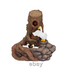 Solar & Battery Hybrid Power Feather Falls Duck Outdoor Water Fountain Feature