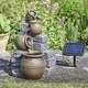 Solar & Battery Hybrid Power Pot Falls Cascade Outdoor Water Fountain Feature