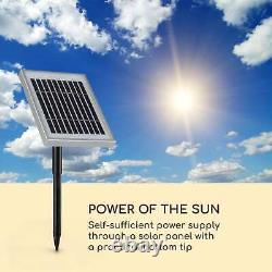 Solar Fountain Water Pump Garden Decoration Outdoor Feature Floral Design LED