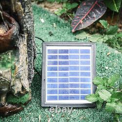 Solar Garden Water Feature Fountain LED Lights Outdoor Statues Ornament Cascade