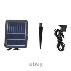 Solar LED Rockery Fountain Waterfall Feature Flowing Water Ornament Garden Yard