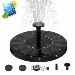 Solar Panel Powered Submersible Floating Fountain Garden Pool Pond Water Pump