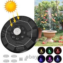 Solar Panel Powered Water Feature Pump Garden Pool Pond Aquarium Fountain 200L/H