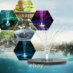 Solar Panel Powered Water Feature Pump Garden Pool Pond Aquarium Fountain 200L/H