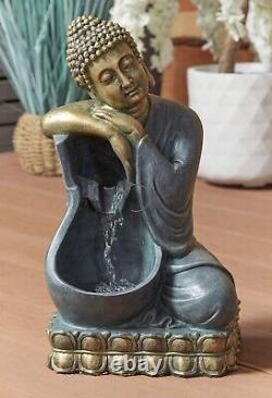 Solar Panel Water Feature Buddha Fountain Garden Decor