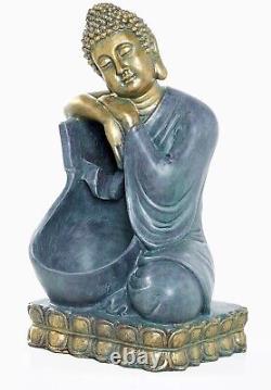 Solar Panel Water Feature Buddha Fountain Garden Decor