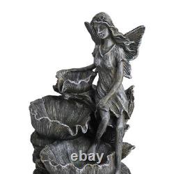 Solar Power LED Fairy Water Fountain Outdoor Cascading Water Feature Fountain UK