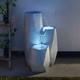 Solar Power Led Lit White Serenity Cascade Outdoor Garden Water Fountain Feature