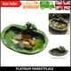 Solar Powered Ceramic Frog Water Feature Eco-friendly Garden Fountain With