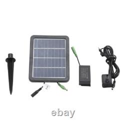 Solar Powered Garden Lion Stone Fountain LED Water Feature Garden Outdoor Statue