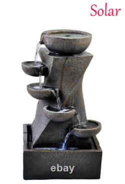 Solar Powered Garden Water Feature Outdoor Garden Water Fountain