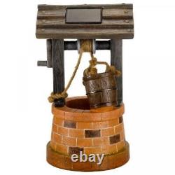 Solar Powered Traditional Wishing Well Fountain Garden Water Feature 1170534