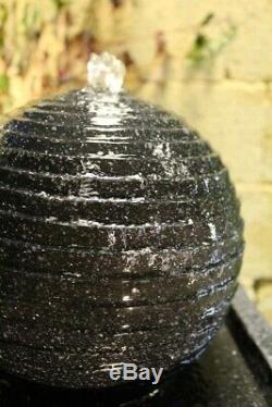Solar Powered Water Pump Feature 200 Litres per Hour Stone Ball garden Fountain