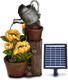 Solar Water Features For The Garden Outdoor Sunflowers Fountain With Led Light