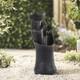 Solar Water Fountain Garden Patio Water Feature Solar Powered Water Pump & Light