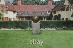 Sphere Ball On Cantabury Tub Stone Water Fountain Feature Garden Ornament