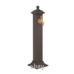 Standing Water Column Vintage Fountain Garden Ornamental Terrace Upright Brown