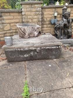 Stone Cherub Water Fountain And Trough