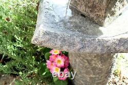 Stone Effect Garden Water Feature Fountain Self Contain Solar Pond 2 Tier Decor