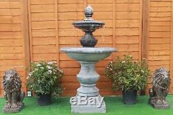 Stone Garden 2 Tier Regis Outdoor Water Fountain Feature Garden Ornament