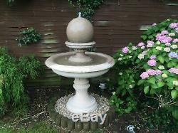 Stone Garden Edwardian Ball Water Fountain Feature Garden Ornament