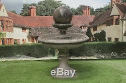 Stone Garden Edwardian Ball Water Fountain Feature Garden Ornament
