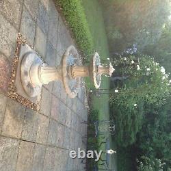 Stone Garden Outdoor Water Fountain Feature Ornamente Solar Pump