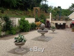 Stone Hampshire Garden Ball Water Fountain Feature Ornament