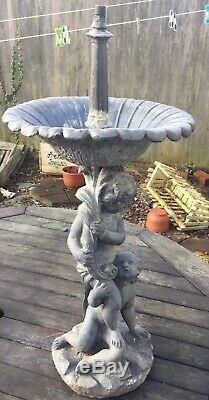 Stunning 3ft Georgian Lead Fountain Early Garden Architectural Water Feature