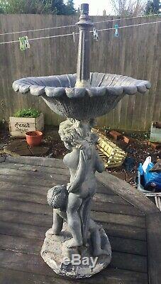 Stunning 3ft Georgian Lead Fountain Early Garden Architectural Water Feature