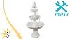 Sunnydaze Welcome 3 Tier Water Fountain For Garden 59 Inch Tall Fc 73018