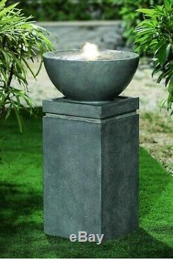 THE CHELSEA Garden Indoor Water Feature Fountain Stone LED Self-Contained