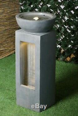THE REGENT Garden Indoor Water Feature Fountain Quality Stone Finish LED
