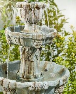 Tiered water fountain, cascading water fountain, Garden water feature, Liones