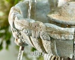 Tiered water fountain, cascading water fountain, Garden water feature, Liones