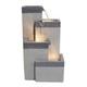 Tranquility Sunlit Brook Fountain Solar Power Garden Founatin Water Feature