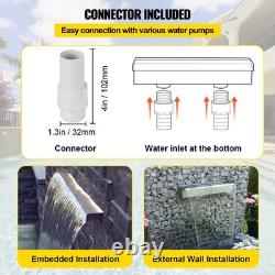 Uimoso 150 cm Pond Waterfall Blade Stainless Steel Water Cascade Water Feature