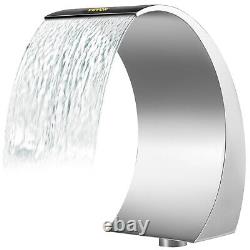 VEVOR 11.8 Swimming Pool Waterfall Fountain Stainless Steel 304 Silver Pool