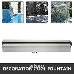 VEVOR 1500mm Stainless Steel Rectangular Pool Fountain Waterfall Water Blade
