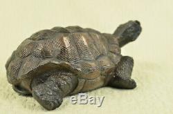 Vintage Bronze Water Fountain Turtle Statue Garden Numbered Collectible Deocr