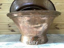 Vintage French Copper Lavabo Water Tank Bowl Basin Sink Garden Fountain